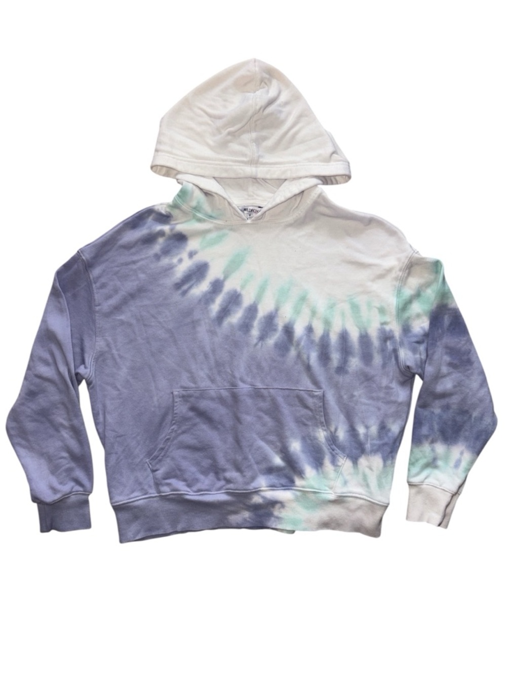 Wildfox Tie-Dye Cotton Pullover Hoodie